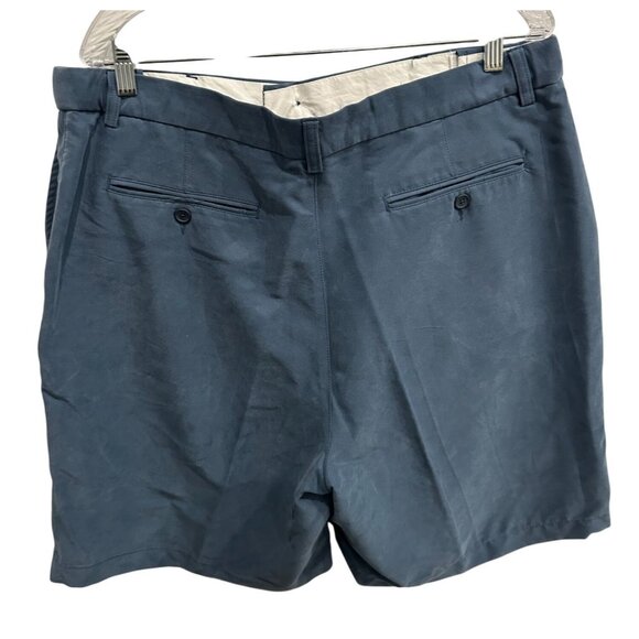 Mens Alfani Blue Dress Shorts Size 38 Flat Front - Picture 2 of 9
